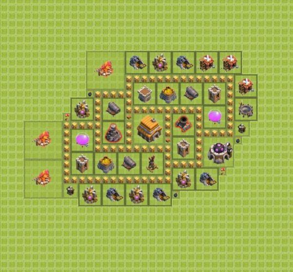 部落冲突建筑大师5本布局阵容推荐 最强防御阵型图
