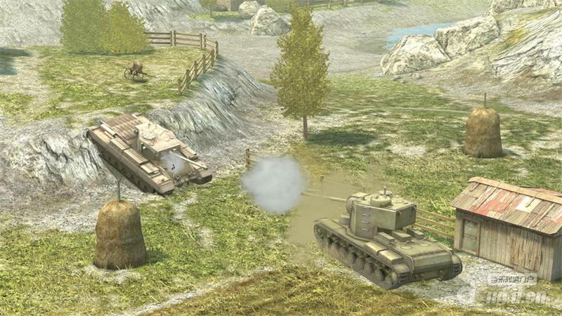 图1:重型与中型坦克狭路相逢.jpg 图1:重型与中型坦克狭路相逢.jpg